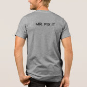 Ich bin Mr. Fix It Basic T - Shirt (Rückseite)
