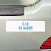 Ich bin Mr. Richtig Autoaufkleber (Auf Auto)