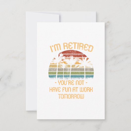 Ich bin müde, du bist nicht. dankeskarte (Vorderseite)