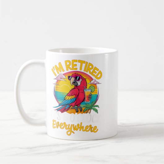 Ich bin müde. Es ist überall um 5 Uhr Kaffeetasse (Links)