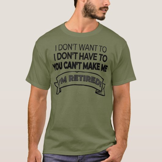 Ich bin müde ich nicht Gewollt oder müssen, und Si T-Shirt (Vorderseite)