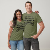 Ich bin müde ich nicht Gewollt oder müssen, und Si T-Shirt (Unisex)