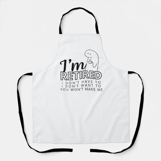 Ich bin müde, ich woll nicht / brauche keine Schür Schürze (Vorderseite)