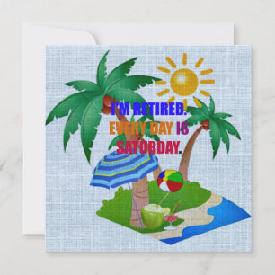 Ich bin müde. Jeder Tag ist Samstag. Karte