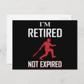 Ich bin müde, kein abgelaufener Baseball Postkarte (Vorne/Hinten)