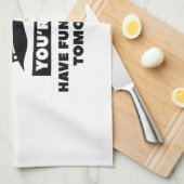 Ich bin müde küchentuch (Viertel Falte)