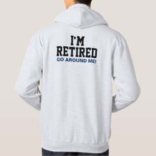 Ich bin müde, mich umzusehen (hinten) hoodie