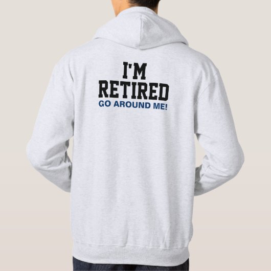 Ich bin müde, mich umzusehen (hinten) hoodie (Rückseite)