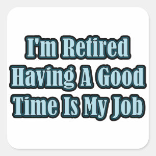 Ich bin müde quadratischer aufkleber