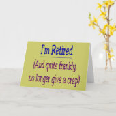 "Ich bin müde und gebe keinen Mist mehr" Karte (Gelbe Blume)