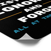 Ich bin Multitasking-Funny Office und arbeite Poster (Ecke)