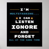 Ich bin Multitasking-Funny Office und arbeite Poster (Vorne)