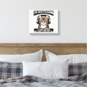 Ich bin Multitasking, ich kann zuhören Leinwanddruck (Insitu (Schlafzimmer))