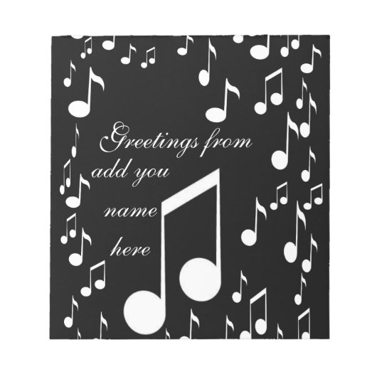 Ich bin Musik_ Notizblock (Vorderseite)