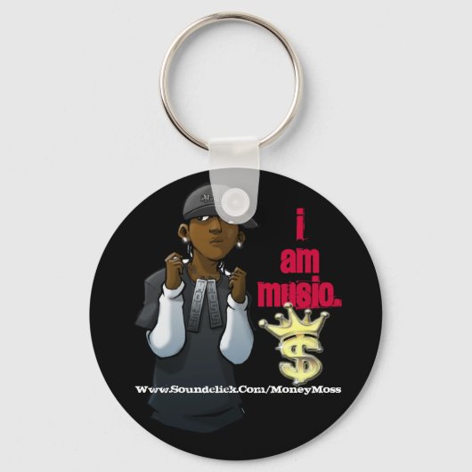 ICH BIN MUSIK SCHLÜSSELANHÄNGER (Vorderseite)