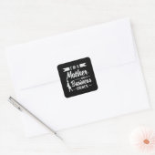 Ich bin Mutter und Geschäftsführer Quadratischer Aufkleber (Umschlag)