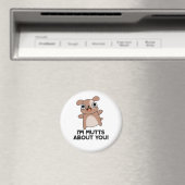 Ich bin Mutts über dich Funny Dog Pun Magnet (In Situ (Geschirrspüler))