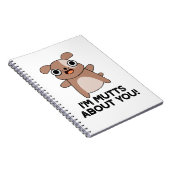 Ich bin Mutts über dich Funny Dog Pun Notizblock (Rechte Seite)