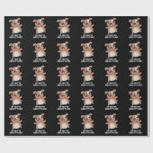 Ich bin Mutts über Puns Funny Dog Pun Dark BG Geschenkpapier (Flach)