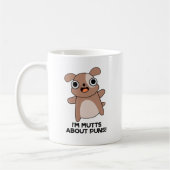 Ich bin Mutts über Puns Funny Dog Pun Kaffeetasse (Links)