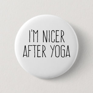 Ich bin nach dem Yoga Nicer Button