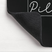 Ich bin nach Pilates netter, Pilates-Trainerinnen Mousepad (Ecke)