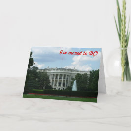 Ich bin nach Washington DC gezogen Ankündigung