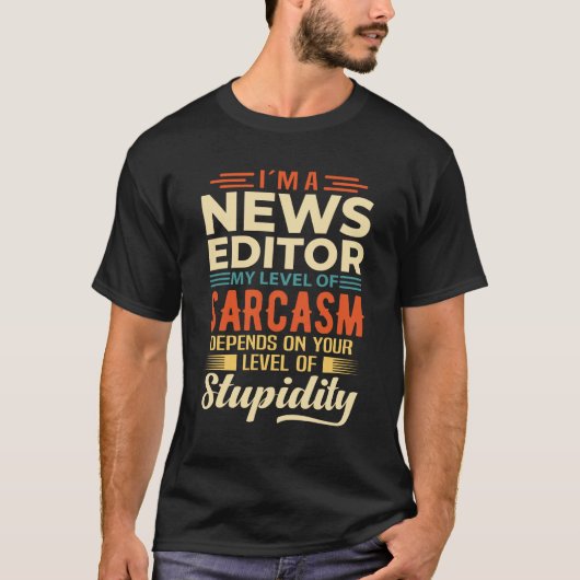 Ich bin Nachrichtenredakteur T-Shirt (Vorderseite)