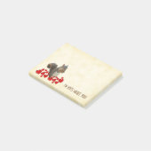 Ich bin Nackt über dich braunes Eichhörnchen mit r Post-it Klebezettel (angewinkelt)