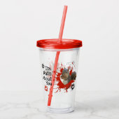 Ich bin Nackt über dich Brown Eichhörnchen Acryltrinkbecher (Rückseite)