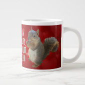 Ich bin Nackt über dich Brown Eichhörnchen Jumbo-Tasse (Rechts)