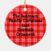 Ich bin Nackt über Ohio, Funny Red Buckeye Nut Keramikornament (Hinten)