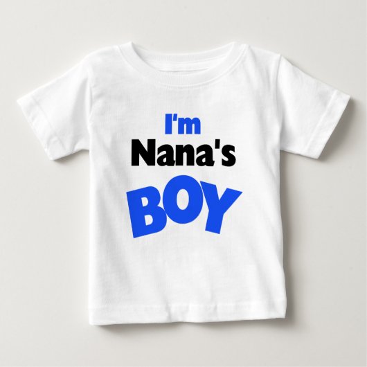Ich bin Nanas Junge Baby T-shirt (Vorderseite)