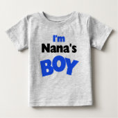 Ich bin Nanas Junge Baby T-shirt (Vorderseite)