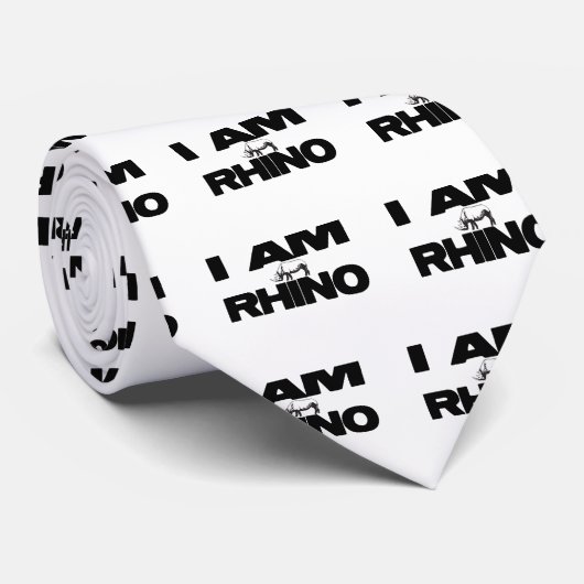 ICH BIN NASHORN KRAWATTE (Gerollt)