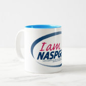Ich bin NASPGHAN-Tasse Zweifarbige Tasse (Vorderseite Links)
