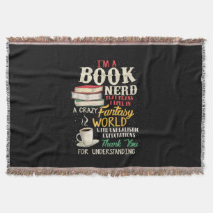 Ich bin Nerd - Buch Lover - Literatur Decke
