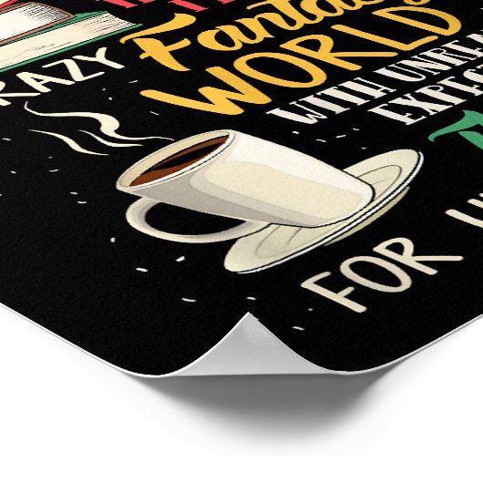 Ich bin Nerd - Buch Lover - Literatur Poster (Ecke)