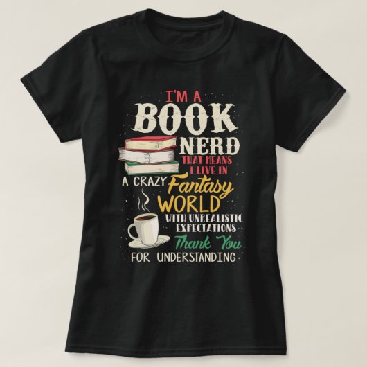 Ich bin Nerd - Buch Lover - Literatur Pullover (Design vorne)