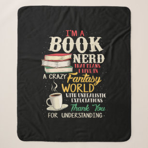 Ich bin Nerd - Buch Lover - Literatur Sherpadecke