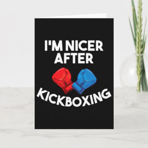 Ich bin netter nach Kickboxen Kampf Comt Sport Out Karte