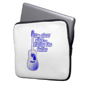 Ich bin netter, nachdem ich Gitarre gespielt habe Laptopschutzhülle (Vorderseite Links)