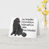 Ich bin Neufundland Karte (Gelbe Blume)