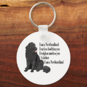 Ich bin Neufundland Schlüsselanhänger (Vorderseite)