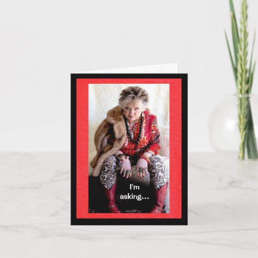 Ich bin neugierig darauf, deine Augen zu rollen Karte (Vorderseite)