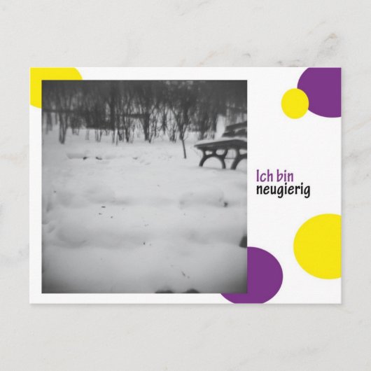 ich bin neugierig postkarte (Vorderseite)