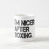 Ich bin Nicer nach dem Boxen des lustigen Sprichwo Kaffeetasse (Mittel)