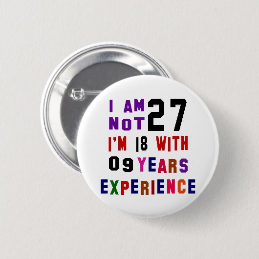 Ich bin nicht 27 button (Vorne & Hinten)