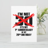 Ich bin nicht 30 einladung (Stehend Vorderseite)