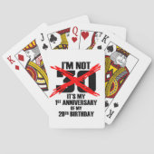 Ich bin nicht 30 spielkarten (Rückseite)